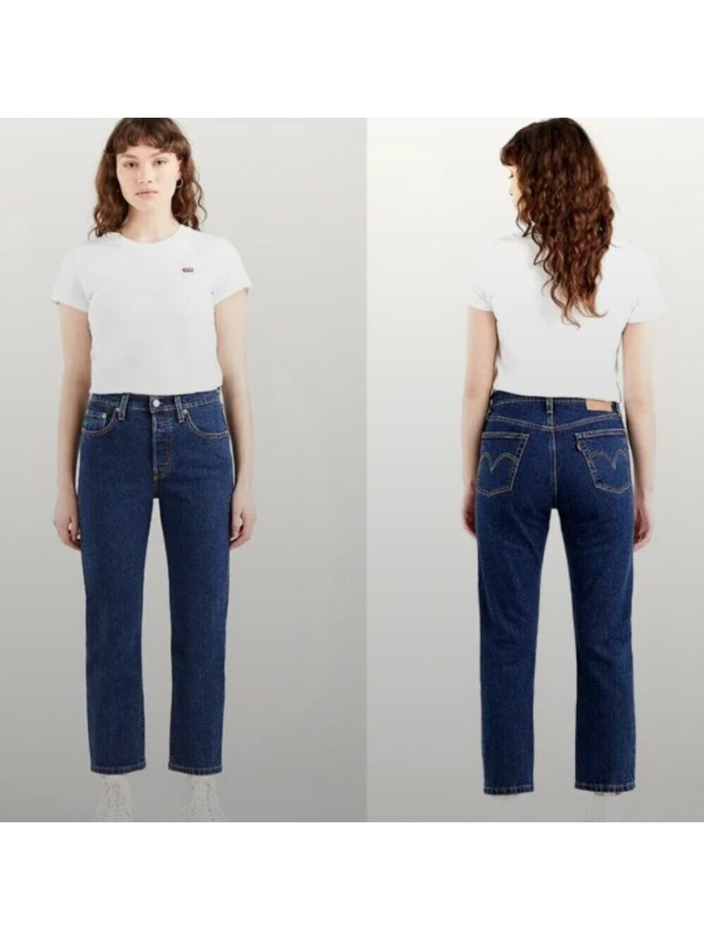 Levi's 501 CT Jeans Cropped Tapered Dark Blue Size 31
